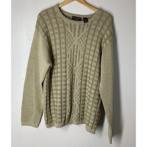 Crazy Horse Sweater Womens Size XL Fishermen Long Sleeve Pullover Top